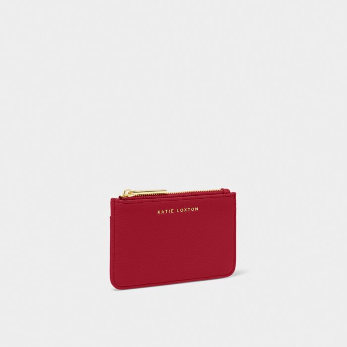 Katie Loxton Hana Coin and Card Holder - Garnet Red